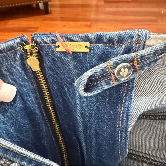 NWT Cult Gaia CHIYA Denim Top 2 - Picture 8 of 10